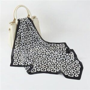 Scarf Fashion Pattern Large Square Satin 09